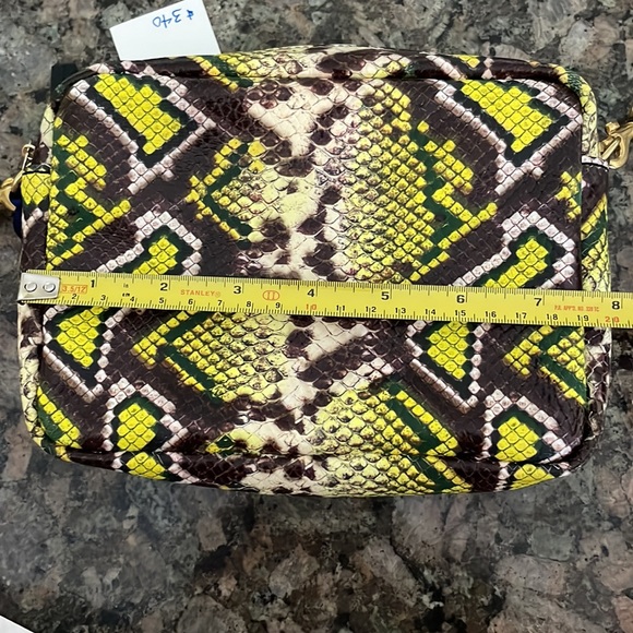 Clare V Leather Crossbody Snakeskin Bag NWT - Picture 7 of 9